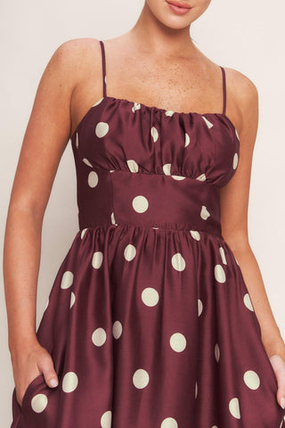MARASCHINO CHIC WOVEN MIDI DRESS - Glamourous Grace