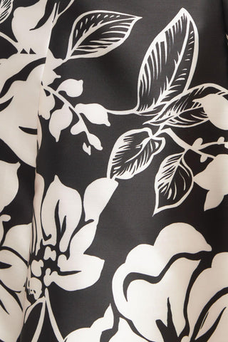 ELEGANT BLOOM SWIRL WOVEN MIDI DRESS - Glamourous Grace