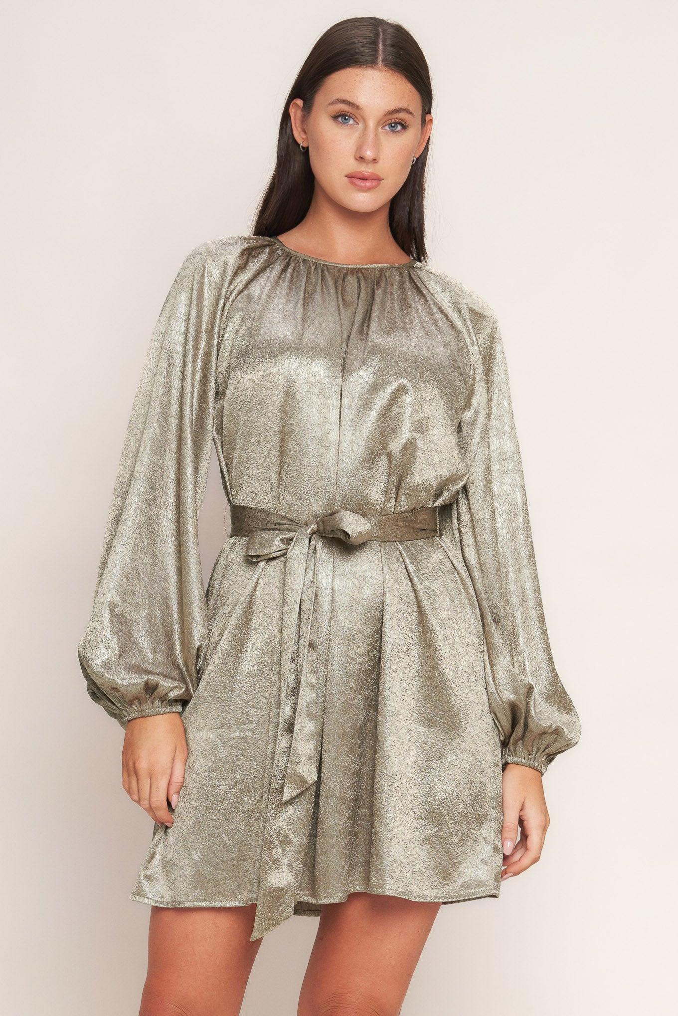 MOONRISE HAZE WOVEN MINI DRESS - Glamourous Grace