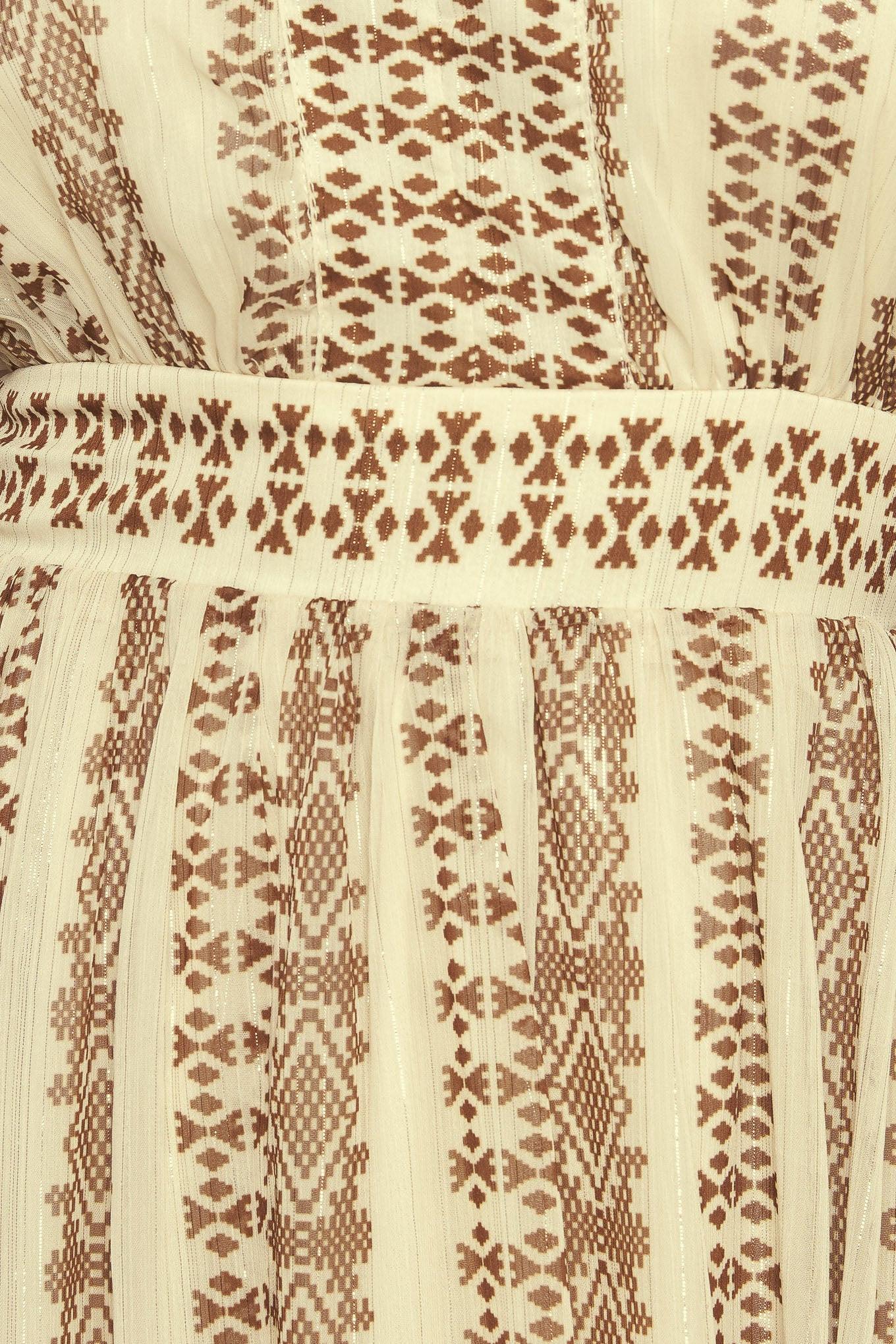 TRIBAL WHISPER WOVEN MIDI DRESS - Glamourous Grace