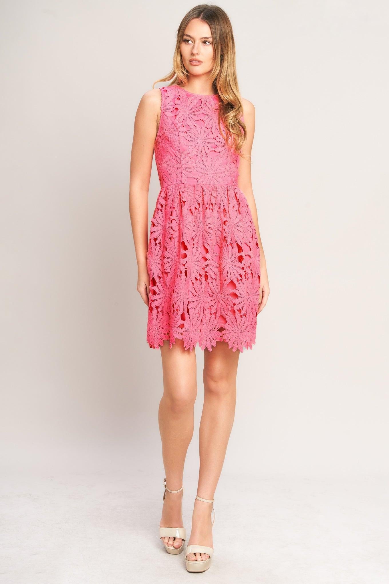 ROSE PETAL CHARM MINI DRESS - Glamourous Grace
