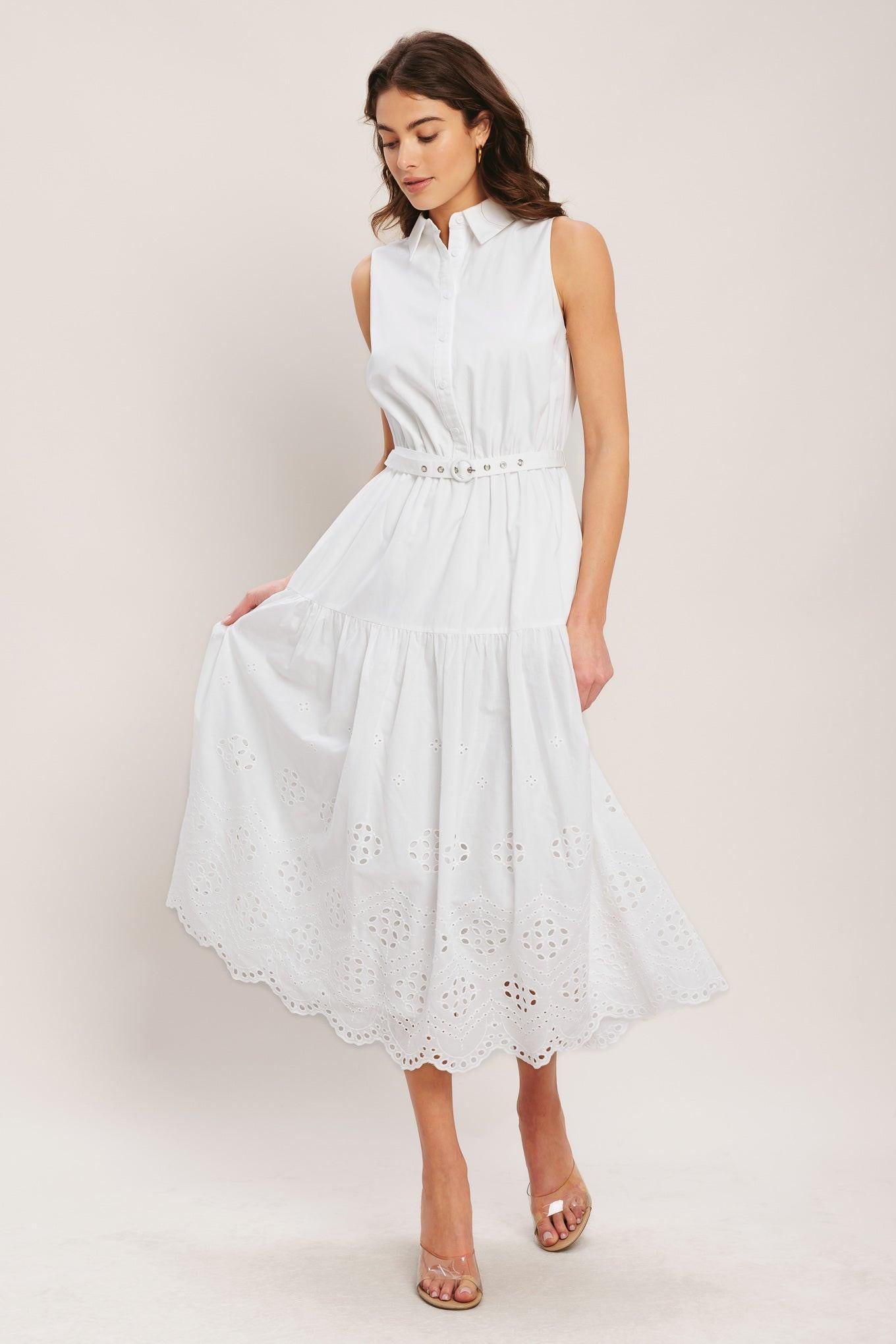 HAMPTONS SUMMER WOVEN MIDI DRESS - Glamourous Grace