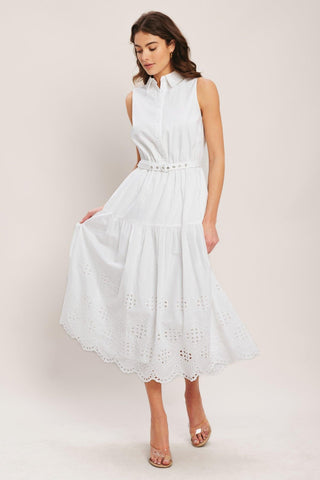 HAMPTONS SUMMER WOVEN MIDI DRESS - Glamourous Grace