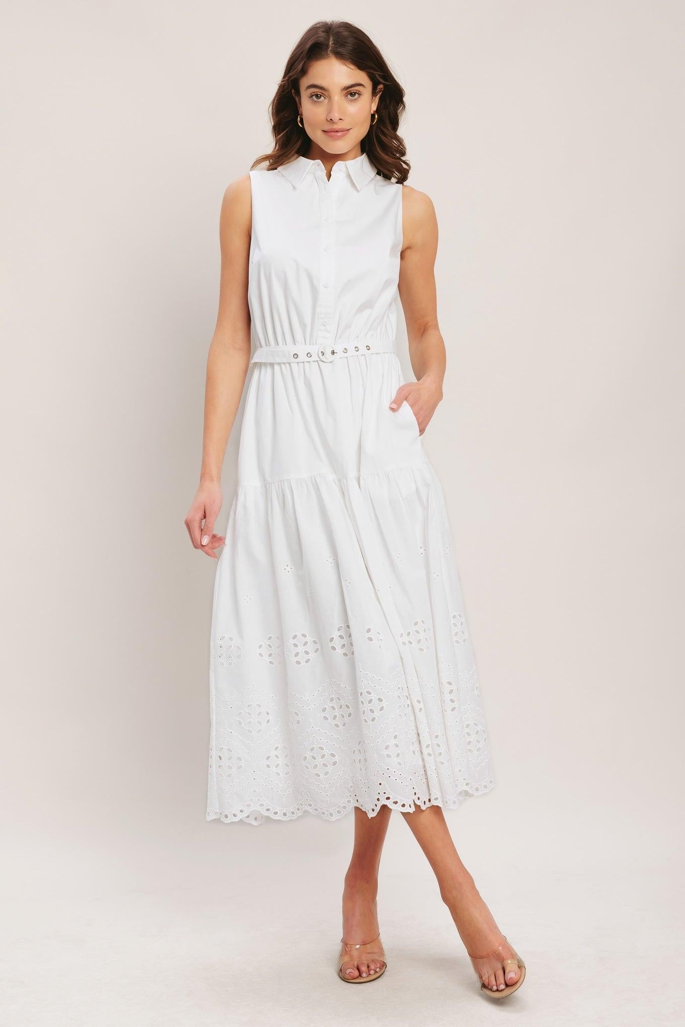 HAMPTONS SUMMER WOVEN MIDI DRESS - Glamourous Grace