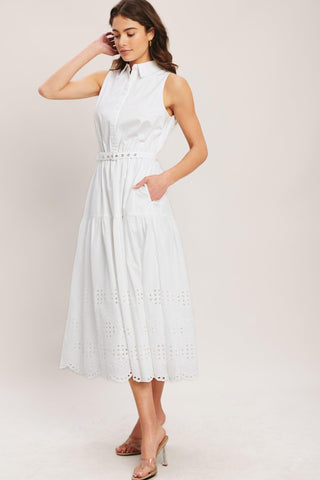 HAMPTONS SUMMER WOVEN MIDI DRESS - Glamourous Grace