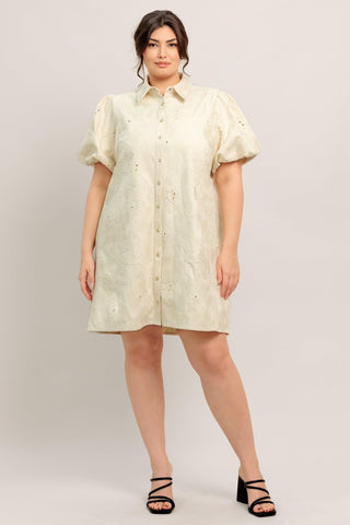 BREATHABLE WEAVE WOVEN MINI DRESS - Glamourous Grace