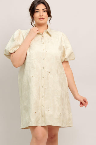 BREATHABLE WEAVE WOVEN MINI DRESS - Glamourous Grace