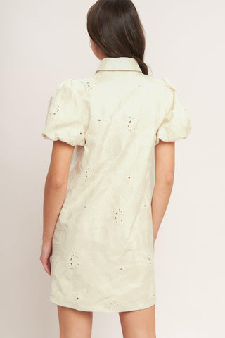 BREATHABLE WEAVE WOVEN MINI DRESS - Glamourous Grace