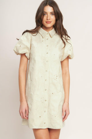 BREATHABLE WEAVE WOVEN MINI DRESS - Glamourous Grace