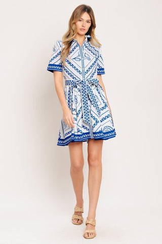 ISLAND POLISH WOVEN MINI DRESS - Glamourous Grace