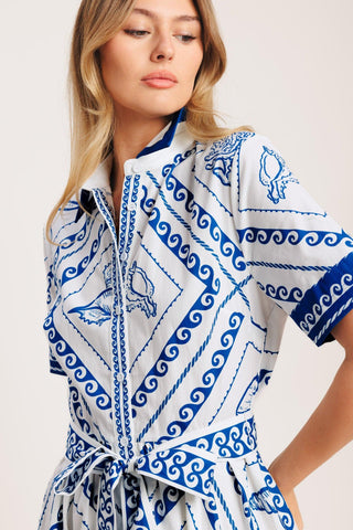 ISLAND POLISH WOVEN MINI DRESS - Glamourous Grace