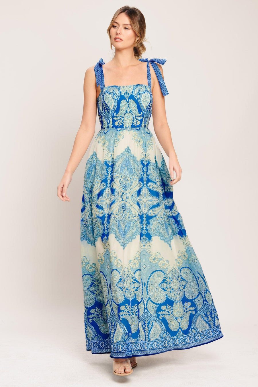 OCEAN TAPESTRY WOVEN MAXI DRESS - Glamourous Grace
