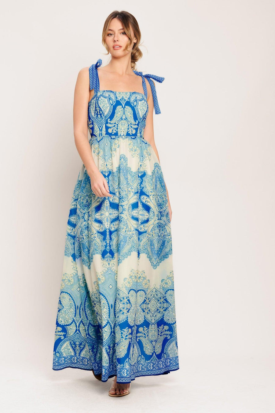 OCEAN TAPESTRY WOVEN MAXI DRESS - Glamourous Grace