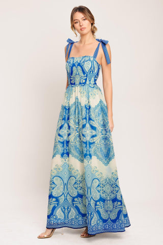OCEAN TAPESTRY WOVEN MAXI DRESS - Glamourous Grace