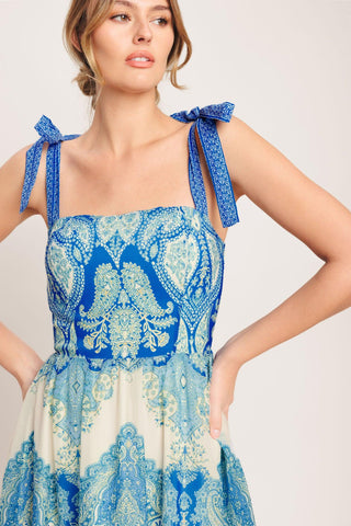 OCEAN TAPESTRY WOVEN MAXI DRESS - Glamourous Grace