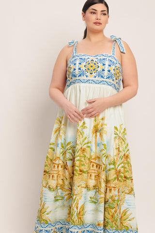 POSTCARD PERFECT WOVEN MAXI DRESS - Glamourous Grace