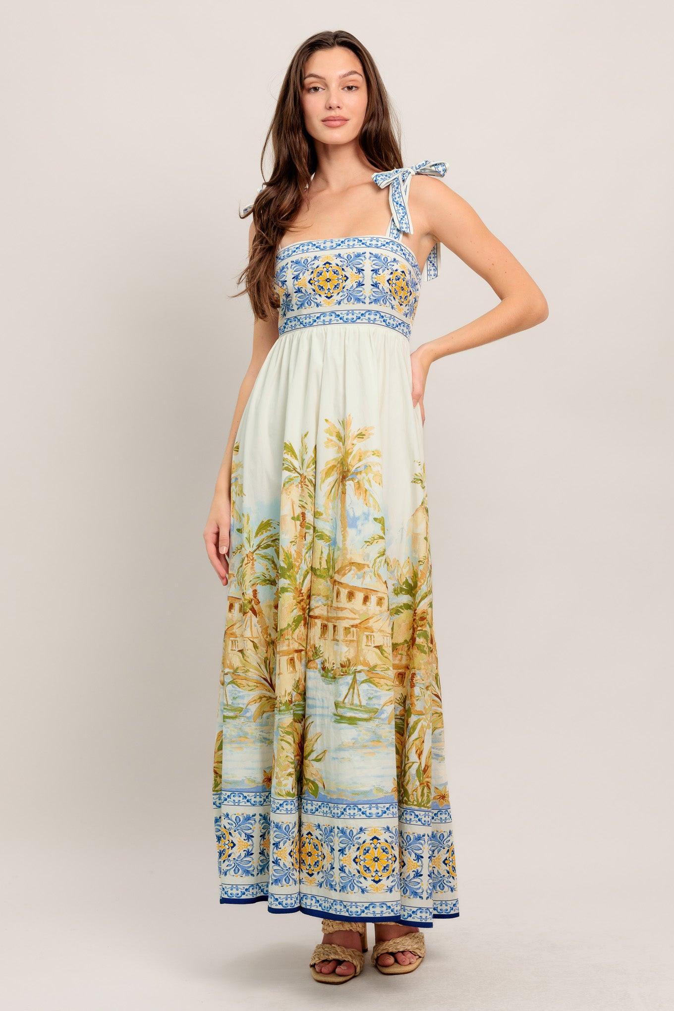 POSTCARD PERFECT WOVEN MAXI DRESS - Glamourous Grace