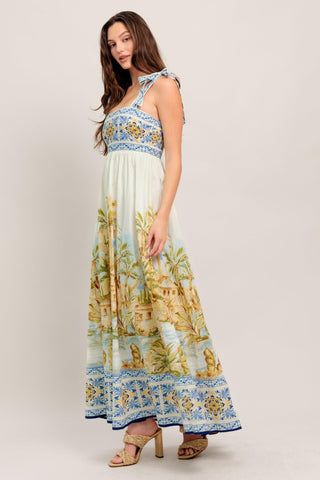 POSTCARD PERFECT WOVEN MAXI DRESS - Glamourous Grace