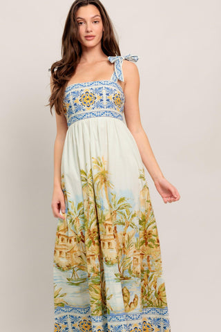 POSTCARD PERFECT WOVEN MAXI DRESS - Glamourous Grace