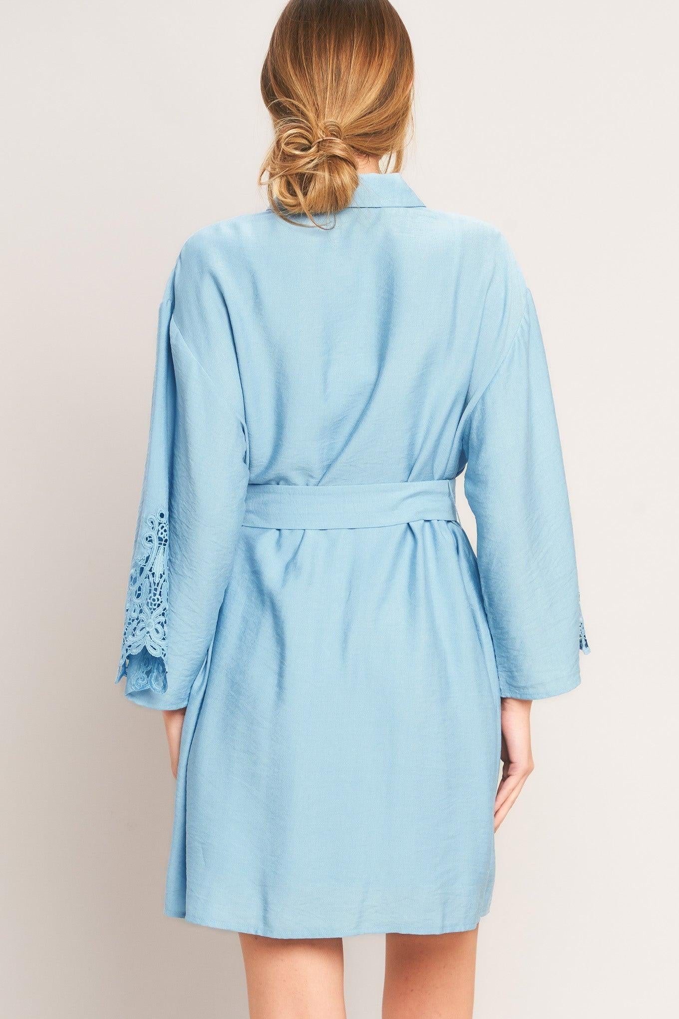 AZURE COAST WOVEN MINI DRESS - Glamourous Grace