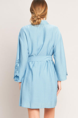 AZURE COAST WOVEN MINI DRESS - Glamourous Grace