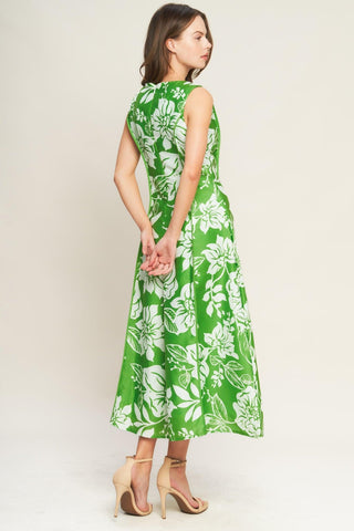 GARDEN GODDESS WOVEN MIDI DRESS - Glamourous Grace