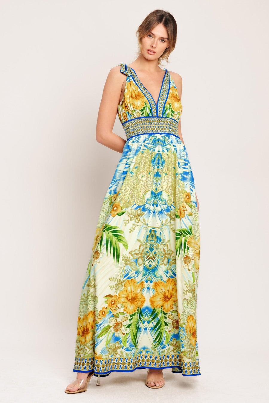 RESORT OPULENCE WOVEN MAXI DRESS - Glamourous Grace