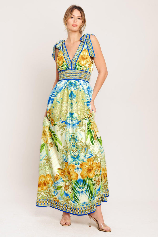 RESORT OPULENCE WOVEN MAXI DRESS - Glamourous Grace