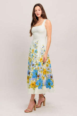 DREAMING OF THE COAST WOVEN MIDI DRESS - Glamourous Grace