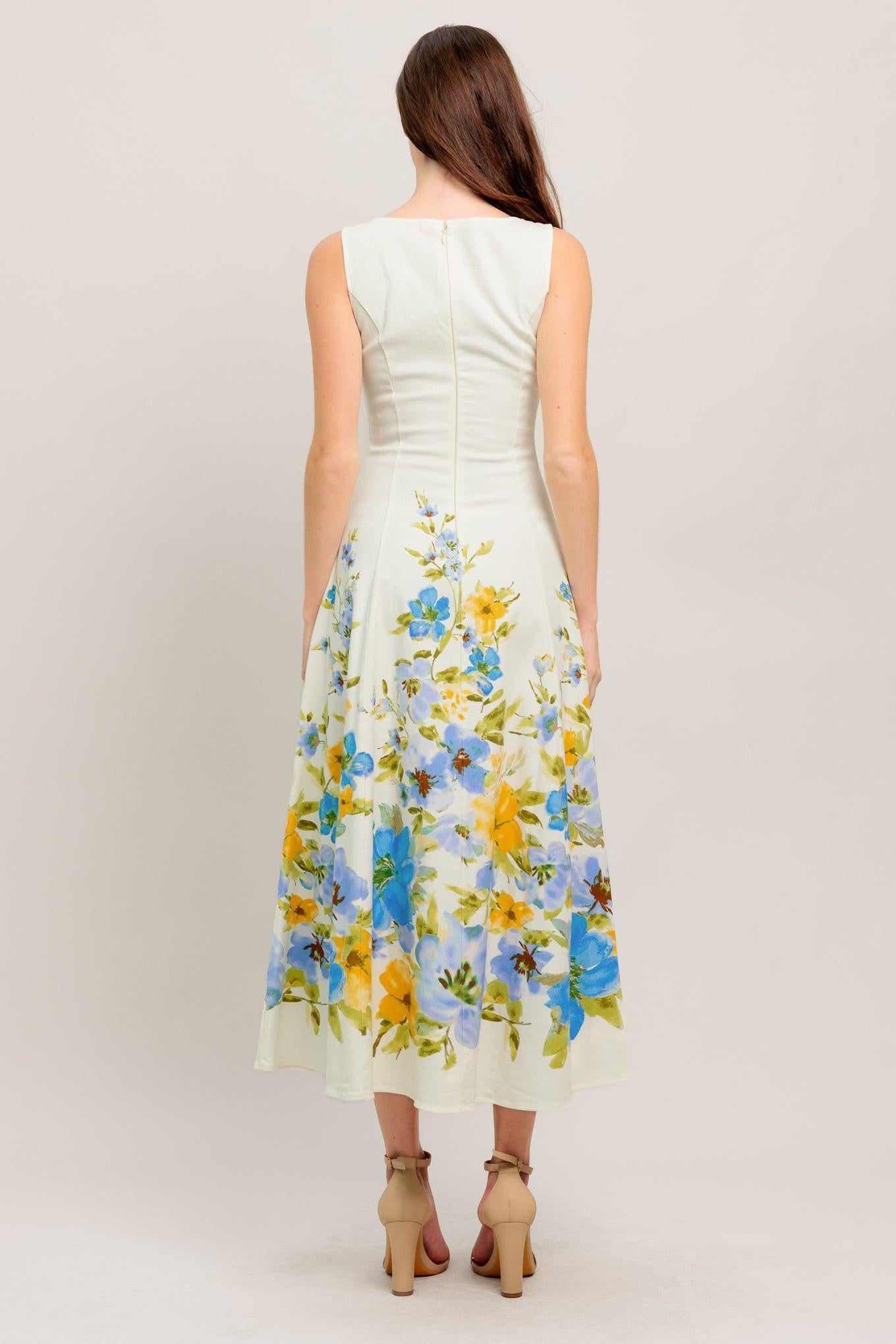 DREAMING OF THE COAST WOVEN MIDI DRESS - Glamourous Grace