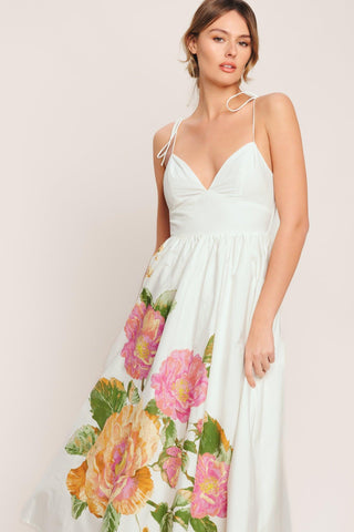 POETIC BLOOM WOVEN MIDI DRESS - Glamourous Grace