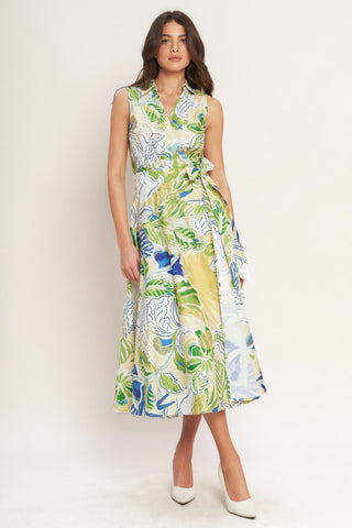 LAGOON FLOW WOVEN MIDI DRESS - Glamourous Grace