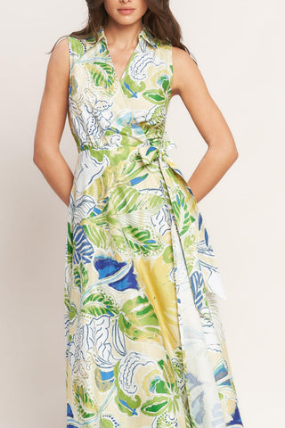 LAGOON FLOW WOVEN MIDI DRESS - Glamourous Grace
