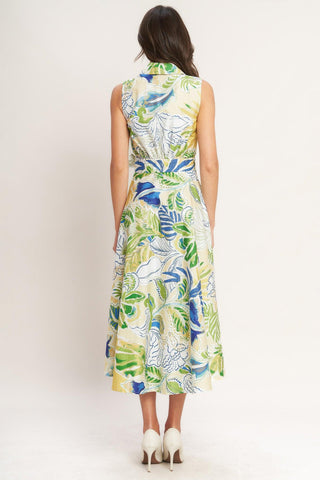 LAGOON FLOW WOVEN MIDI DRESS - Glamourous Grace