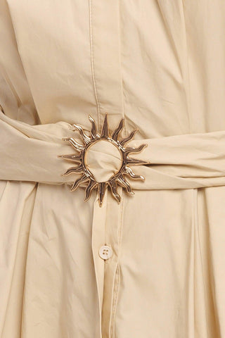 BARE ELEGANCE WOVEN MIDI DRESS - Glamourous Grace