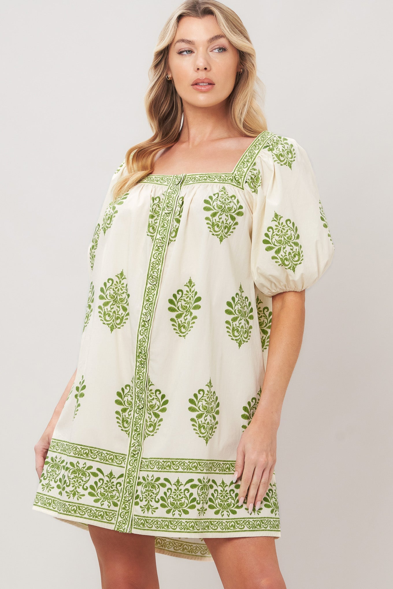 SWEET MEADOW WOVEN MINI DRESS - Glamourous Grace