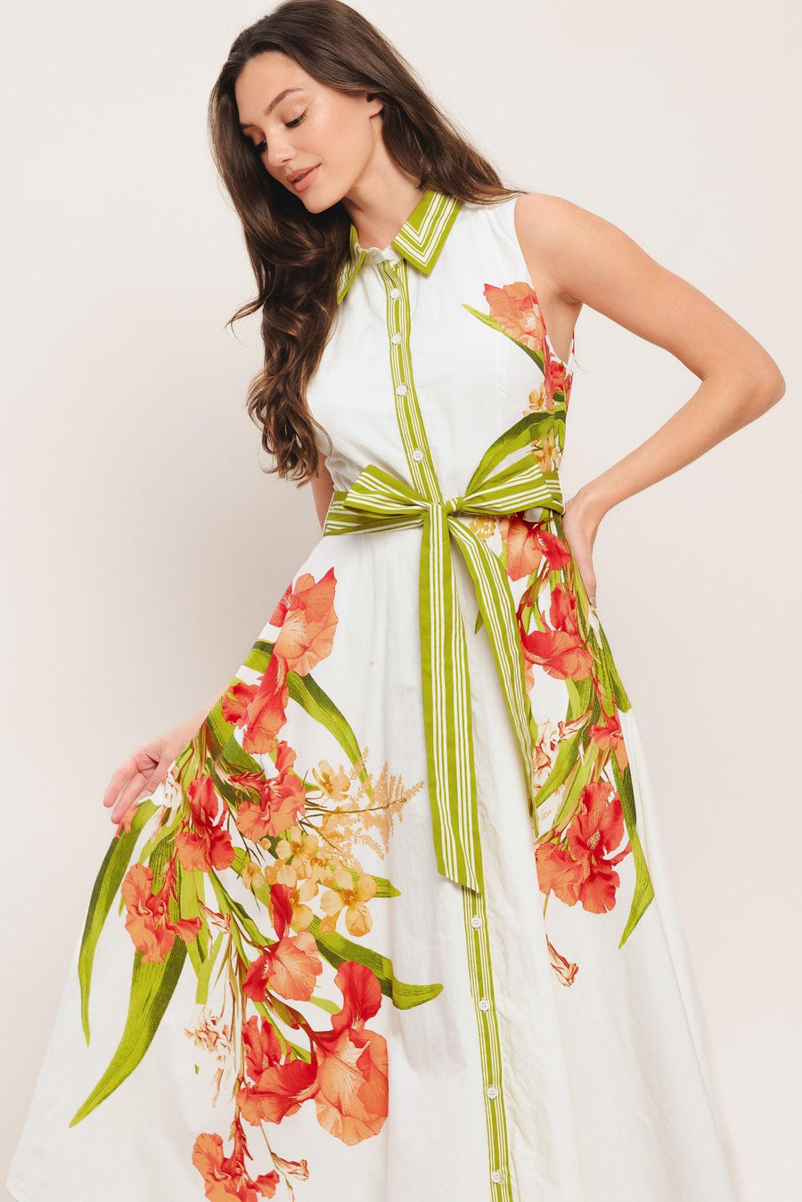 SPRING HEIRLOOM WOVEN MIDI DRESS - Glamourous Grace