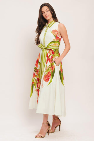 SPRING HEIRLOOM WOVEN MIDI DRESS - Glamourous Grace