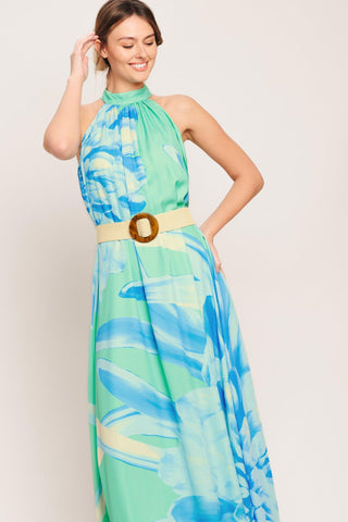 BLUE HORIZON WOVEN MAXI DRESS - Glamourous Grace