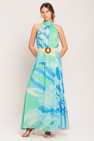 BLUE HORIZON WOVEN MAXI DRESS - Glamourous Grace
