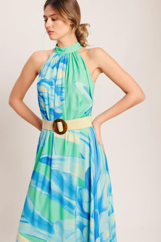 BLUE HORIZON WOVEN MAXI DRESS - Glamourous Grace