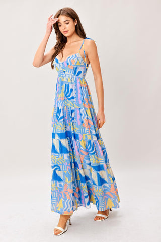 SEASIDE LOVE FLOW WOVEN MAXI DRESS - Glamourous Grace