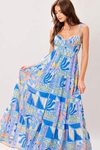 SEASIDE LOVE FLOW WOVEN MAXI DRESS - Glamourous Grace