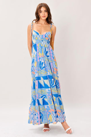 SEASIDE LOVE FLOW WOVEN MAXI DRESS - Glamourous Grace