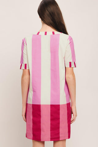 FRESH PINK WOVEN MINI DRESS - Glamourous Grace