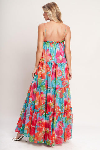 TROPICAL DAYDREAM WOVEN MAXI DRESS - Glamourous Grace