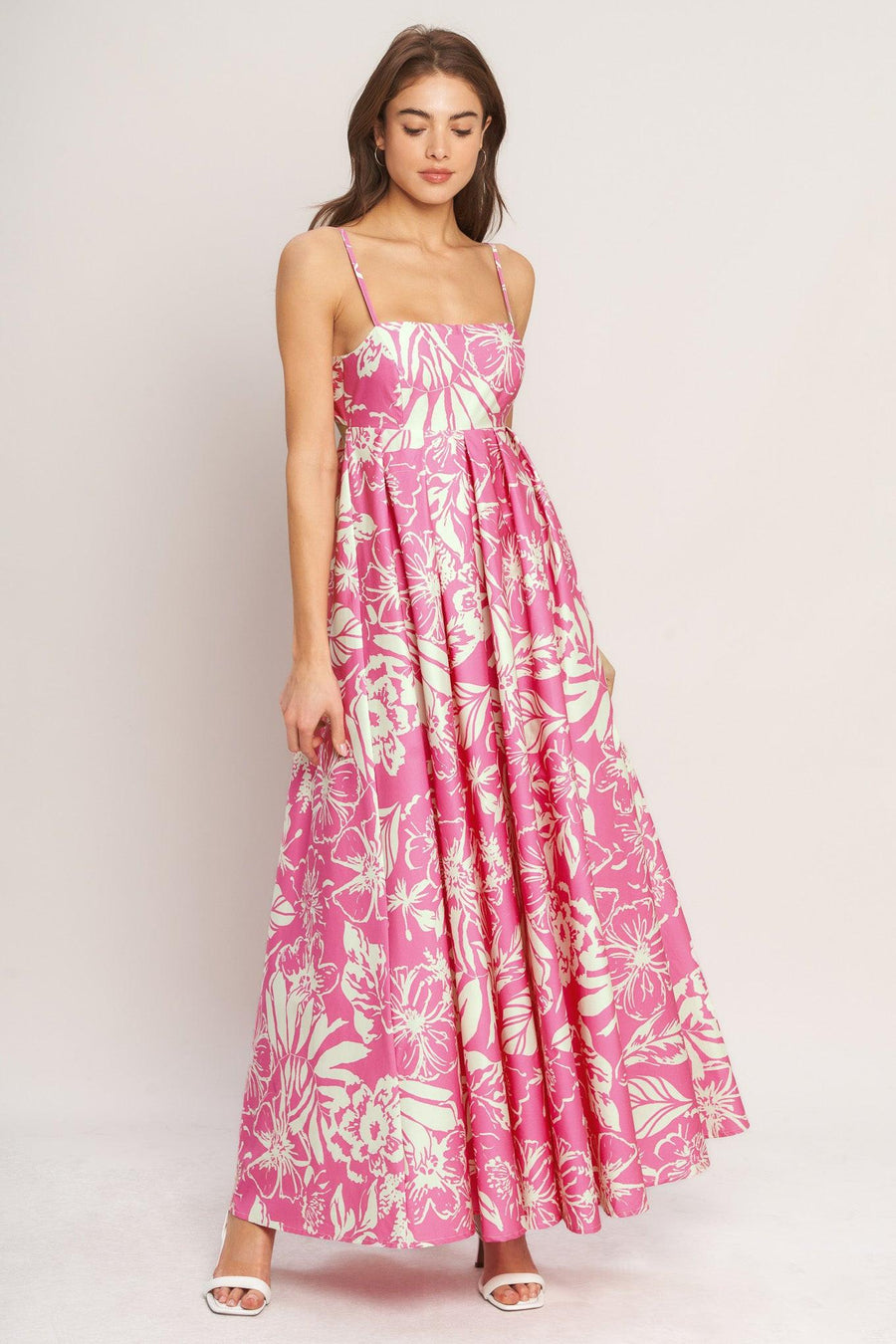 SUMMER HEAT FLORAL WOVEN MAXI DRESS - Glamourous Grace