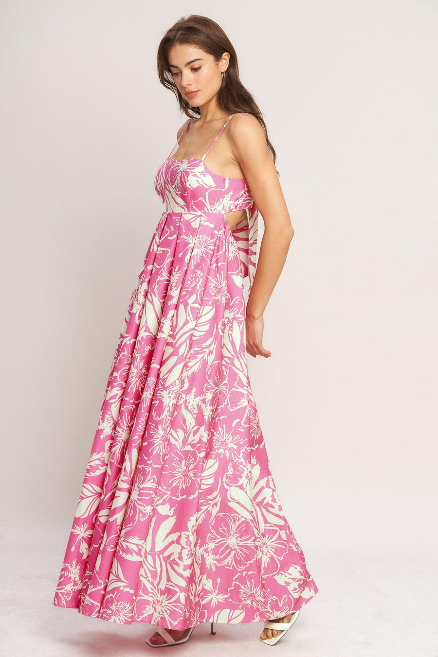 SUMMER HEAT FLORAL WOVEN MAXI DRESS - Glamourous Grace