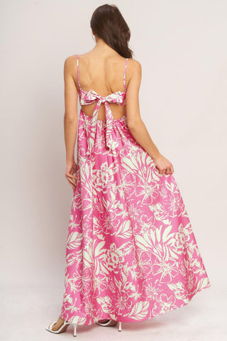SUMMER HEAT FLORAL WOVEN MAXI DRESS - Glamourous Grace