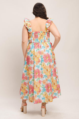 SOFT SUNSHINE WOVEN MIDI DRESS - Glamourous Grace
